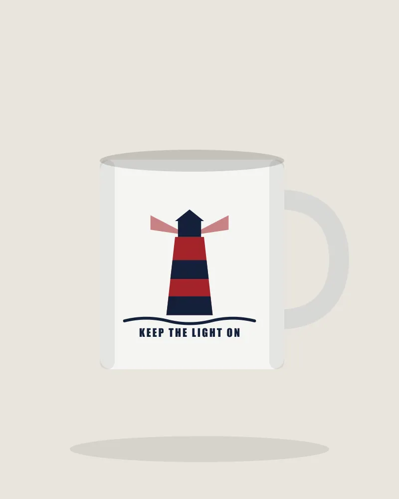 Lighthouse Keeper Mug in White