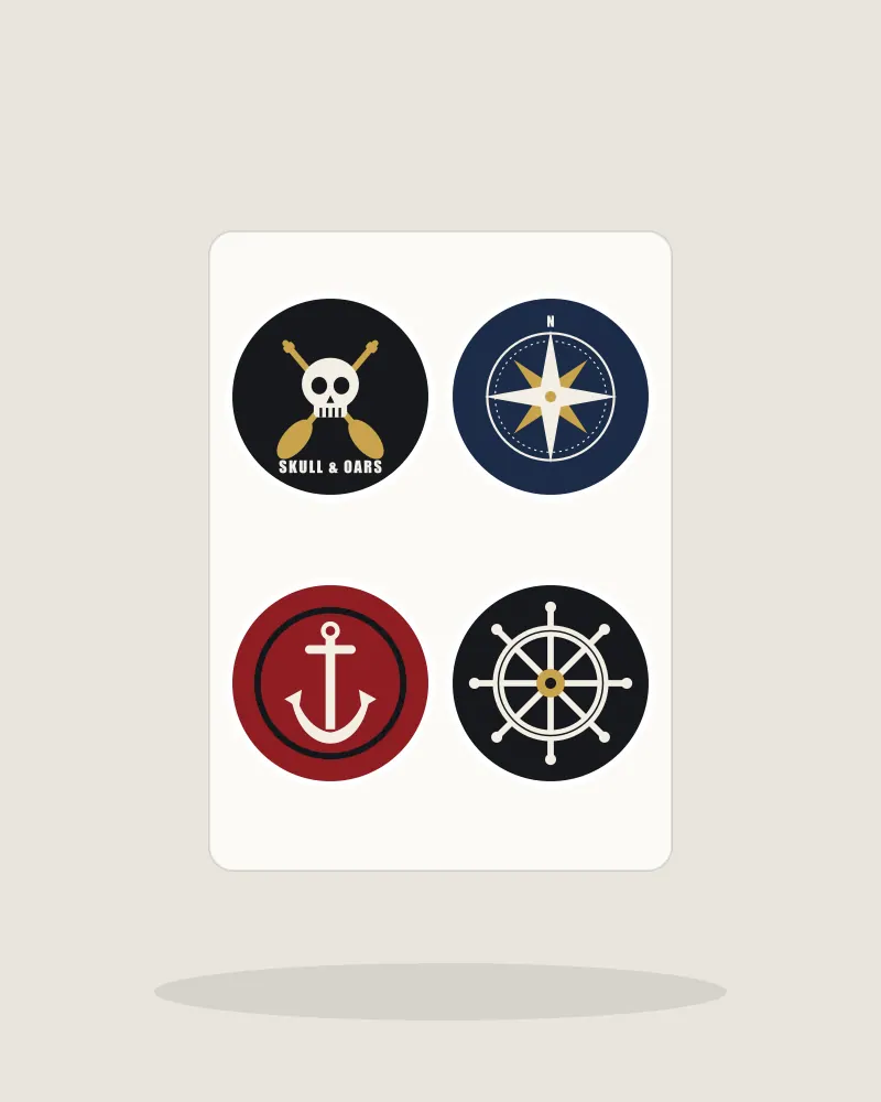 Locker Sticker Pack in White