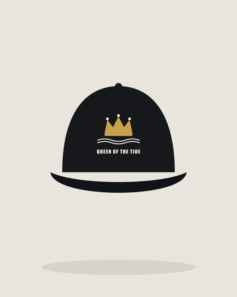 Sea Queen Cap in Black