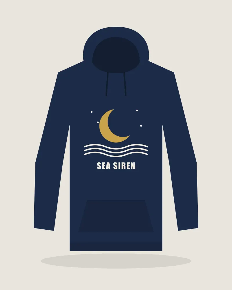 Sea Siren Hoodie in Navy